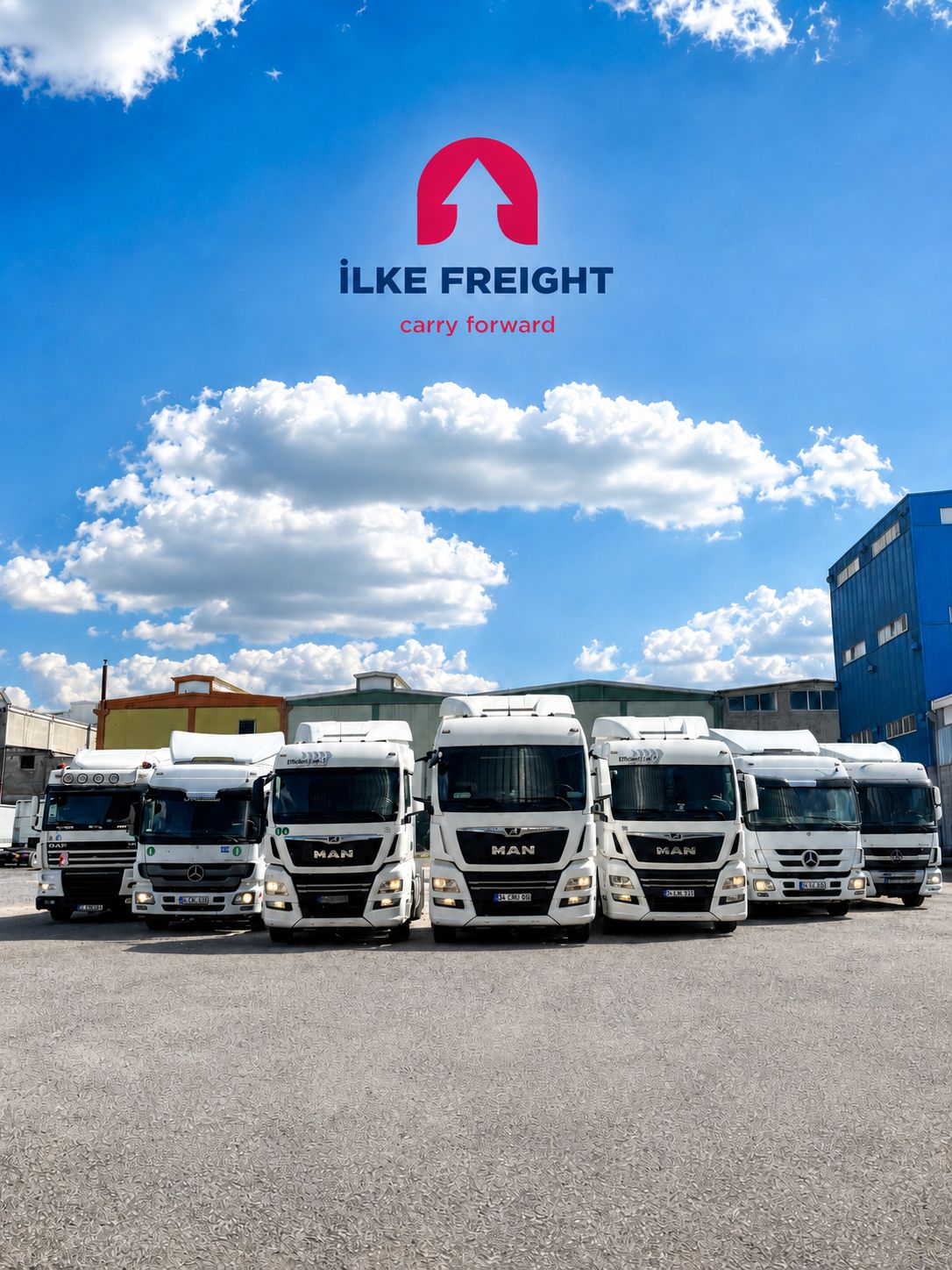 İLKE FREIGHT fleet lined up at the İstanbul yard